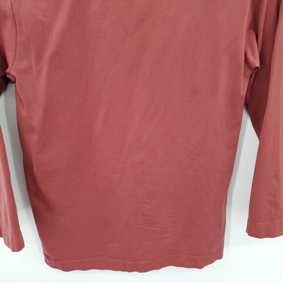 Mid-2000s Patagonia Body Nylon/Spandex Printed Scoop Neck Long Sleeve Top M Red - Picture 13 of 16